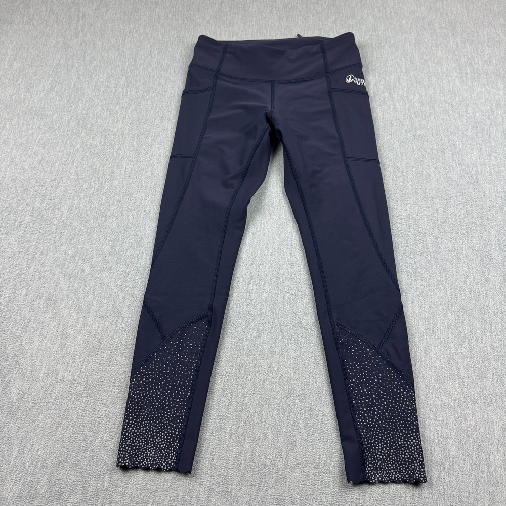 Lululemon Leggings Womens‎ 6 Blue Stuff Tight II 24" Pants Yoga Gym W5ALBS Logo